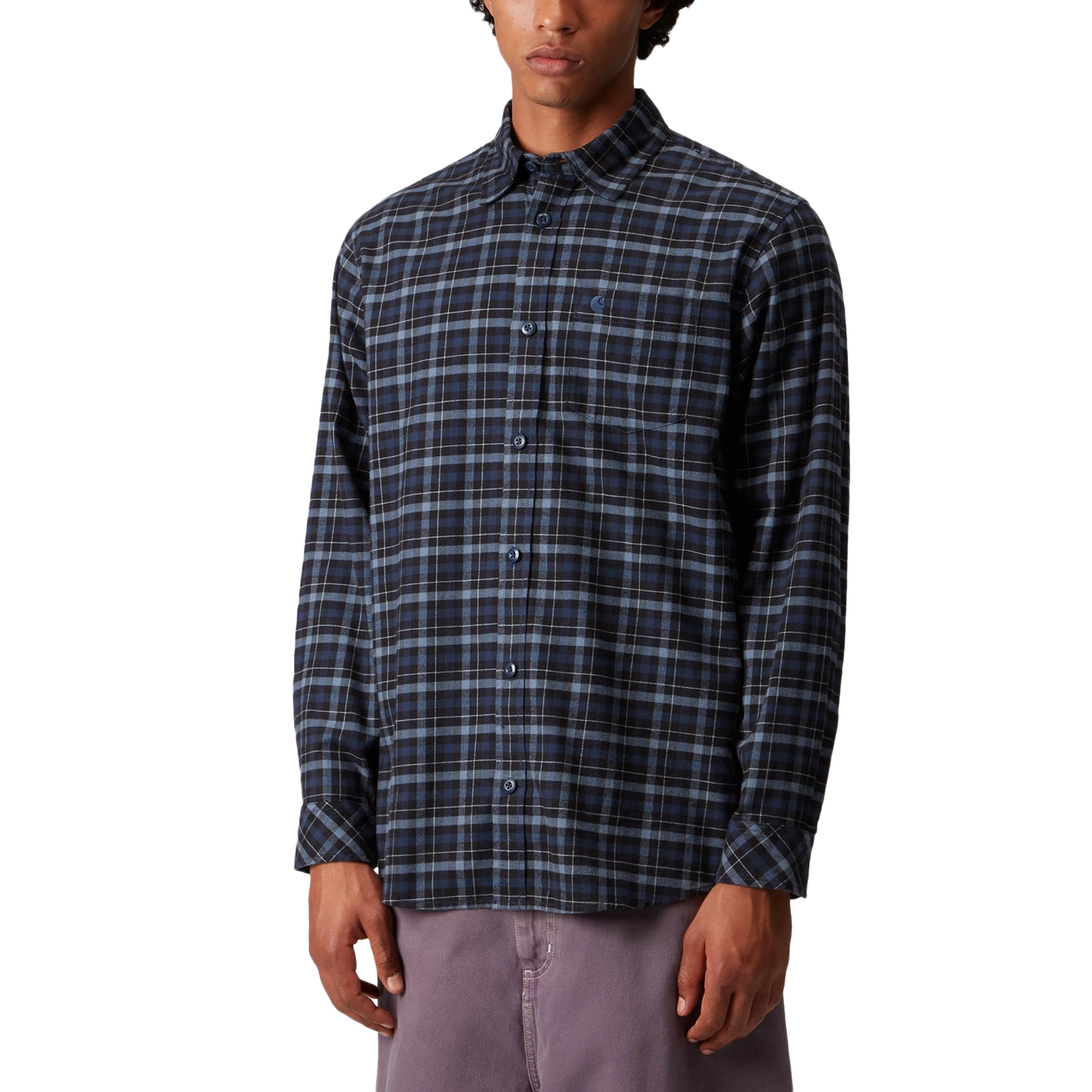 Carhartt WIP L/S Widmark Shirt Widmark Check/Jupiter