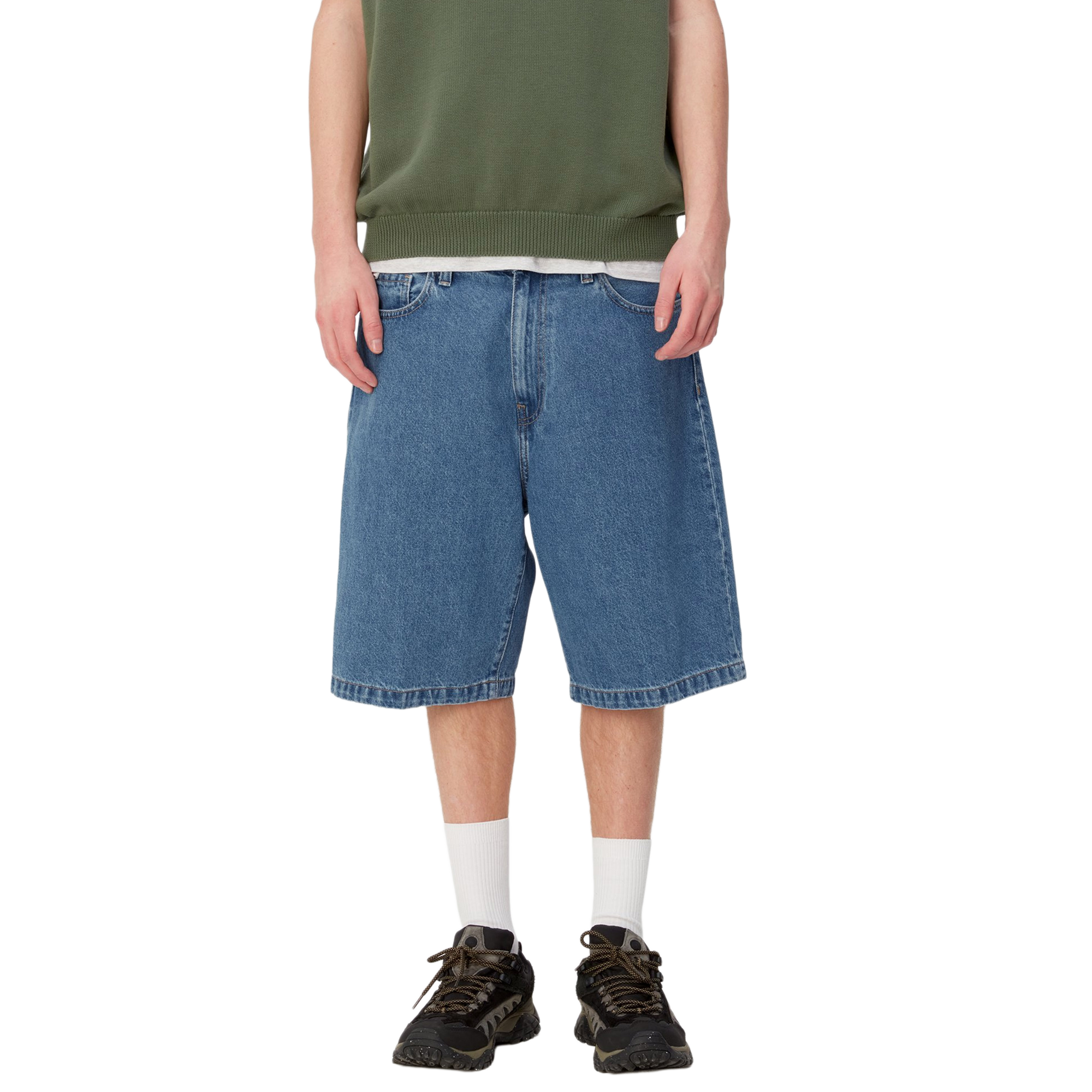 Carhartt WIP Landon Short Blue Heavy Stone Wash