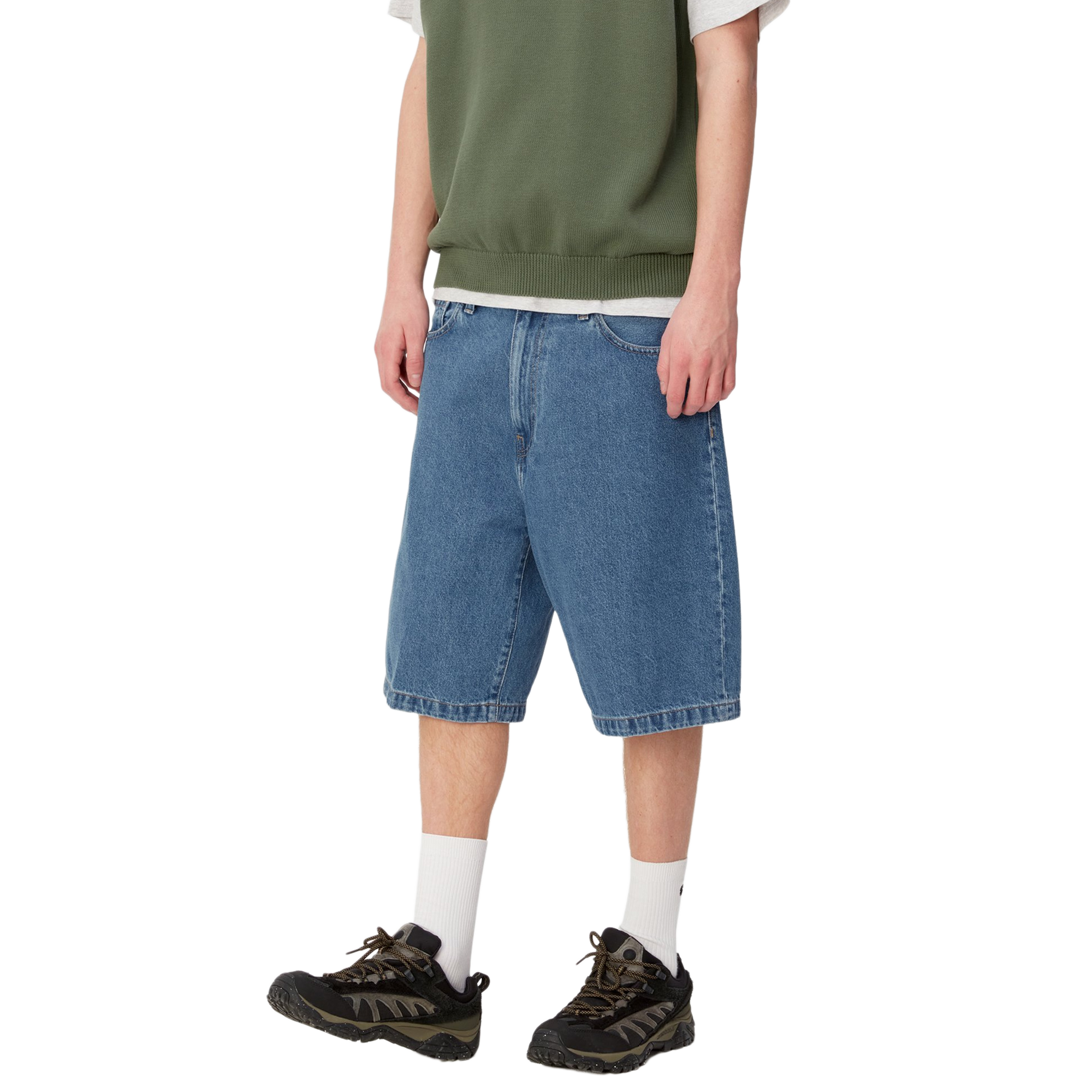 Carhartt WIP Landon Short Blue Heavy Stone Wash