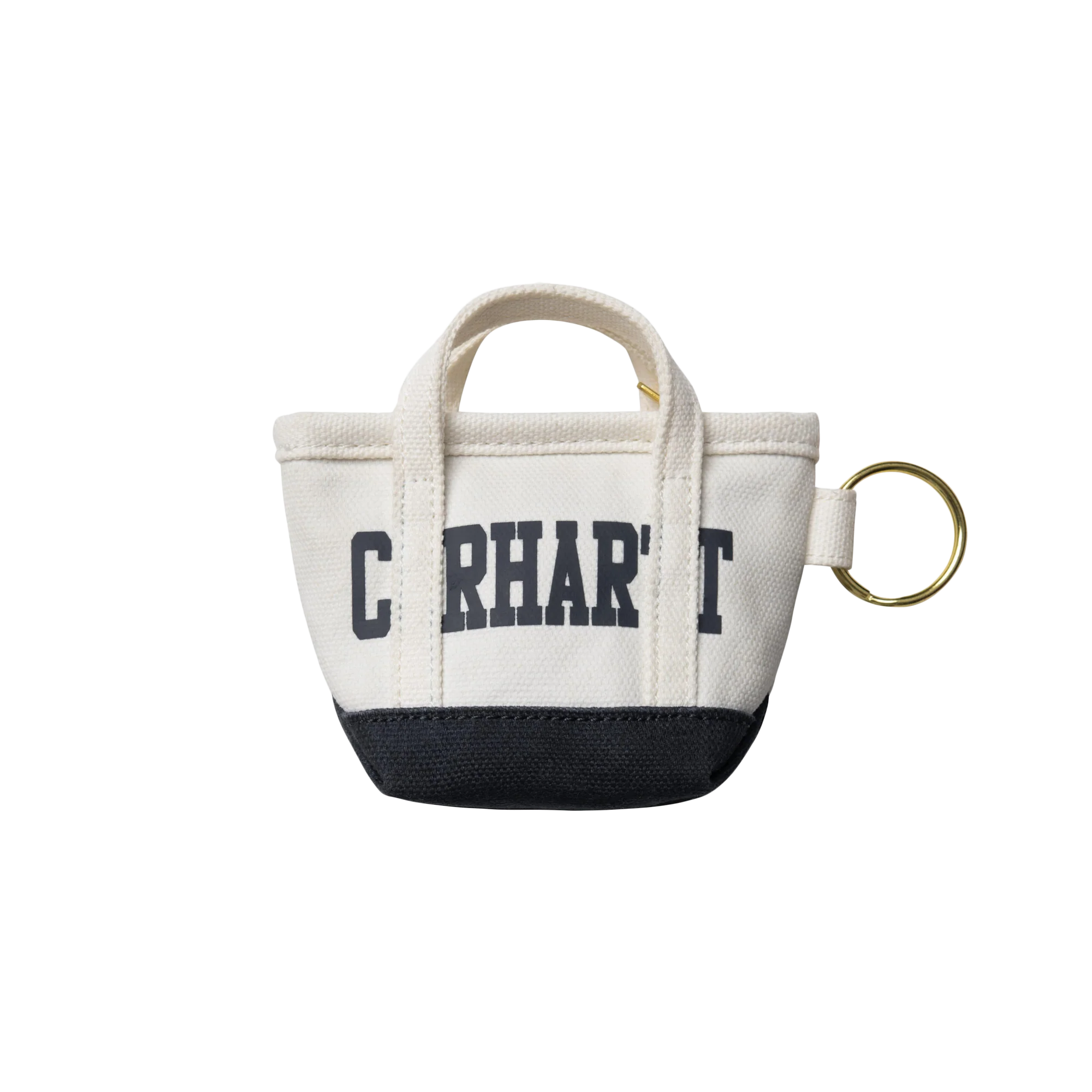 Carhartt WIP Mini Tote Bag Keychain Natural/Blue