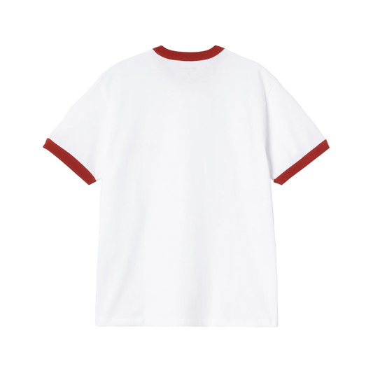 Carhartt WIP S/S Ip Ringer T-Shirt White/Red/Red