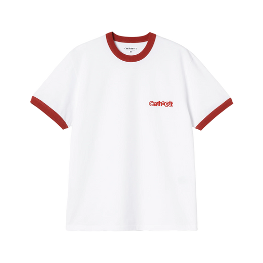 Carhartt WIP S/S Ip Ringer T-Shirt White/Red/Red