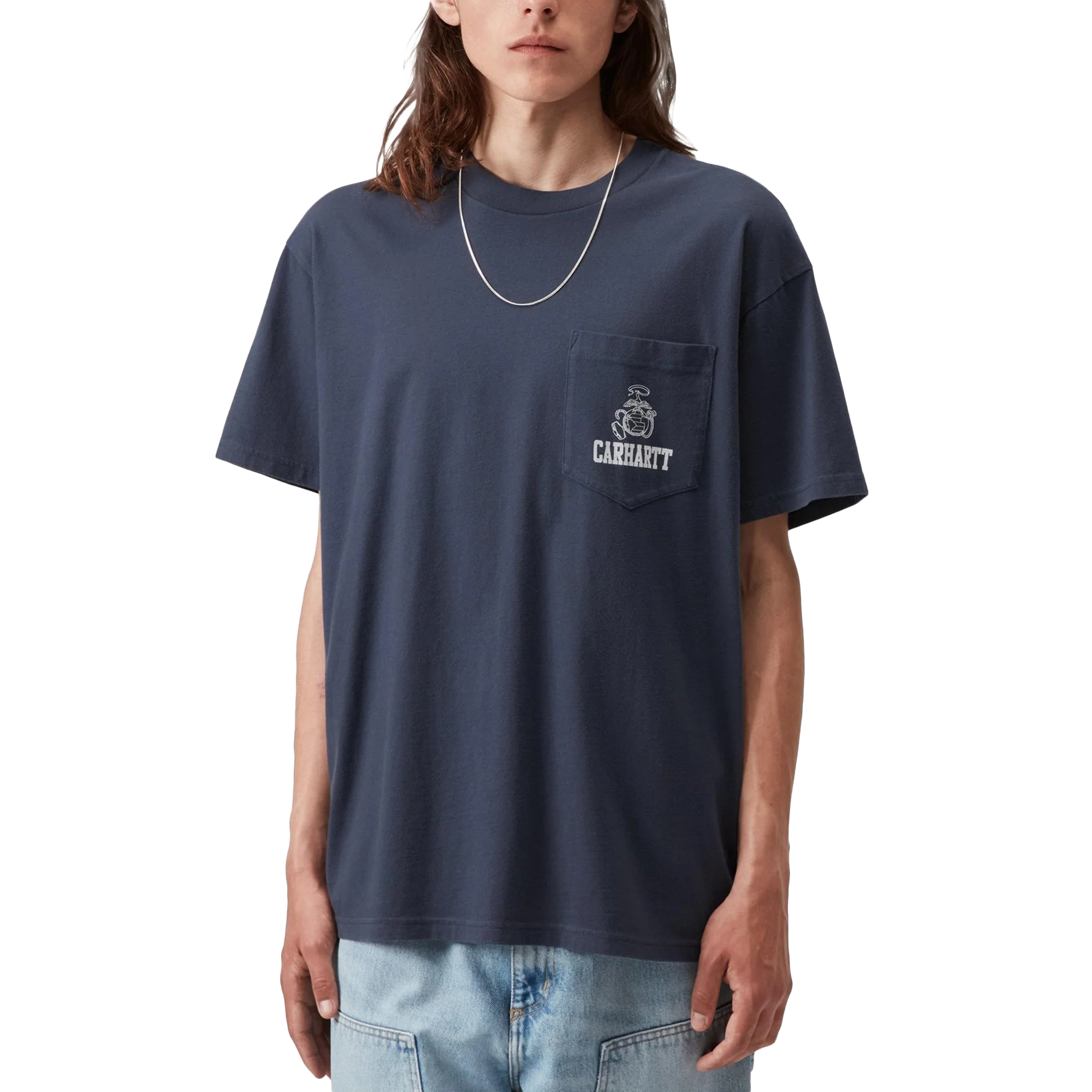 Carhartt WIP S/S Pond Corps Pocket T-Shirt Blue