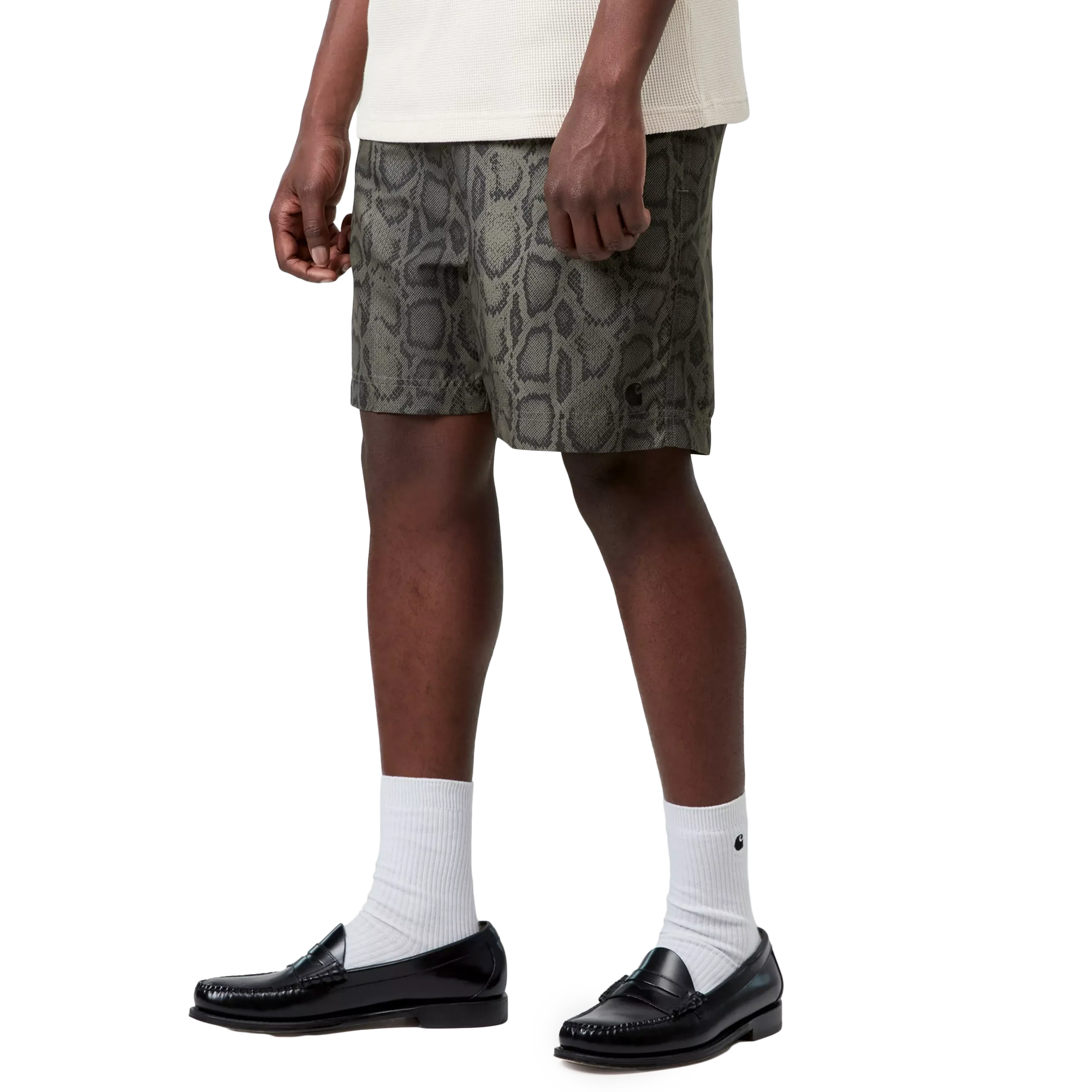 Carhartt WIP Slater Swim Trunks Snake Camo Leaf