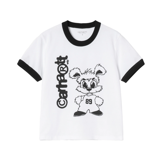 Carhartt WIP Women's S/S IP Ringer T-Shirt White/Black