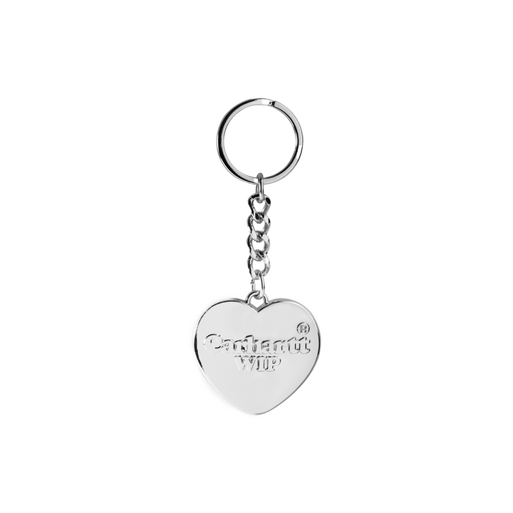 Carhartt Heart Keychain Silver