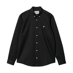 Carhartt L/S Madison Shirt Black/White I023339.0D2XX