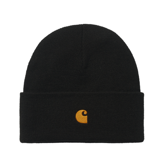 Carhartt WIP Chase Beanie Black/Gold