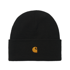 Carhartt WIP Chase Beanie Black/Gold