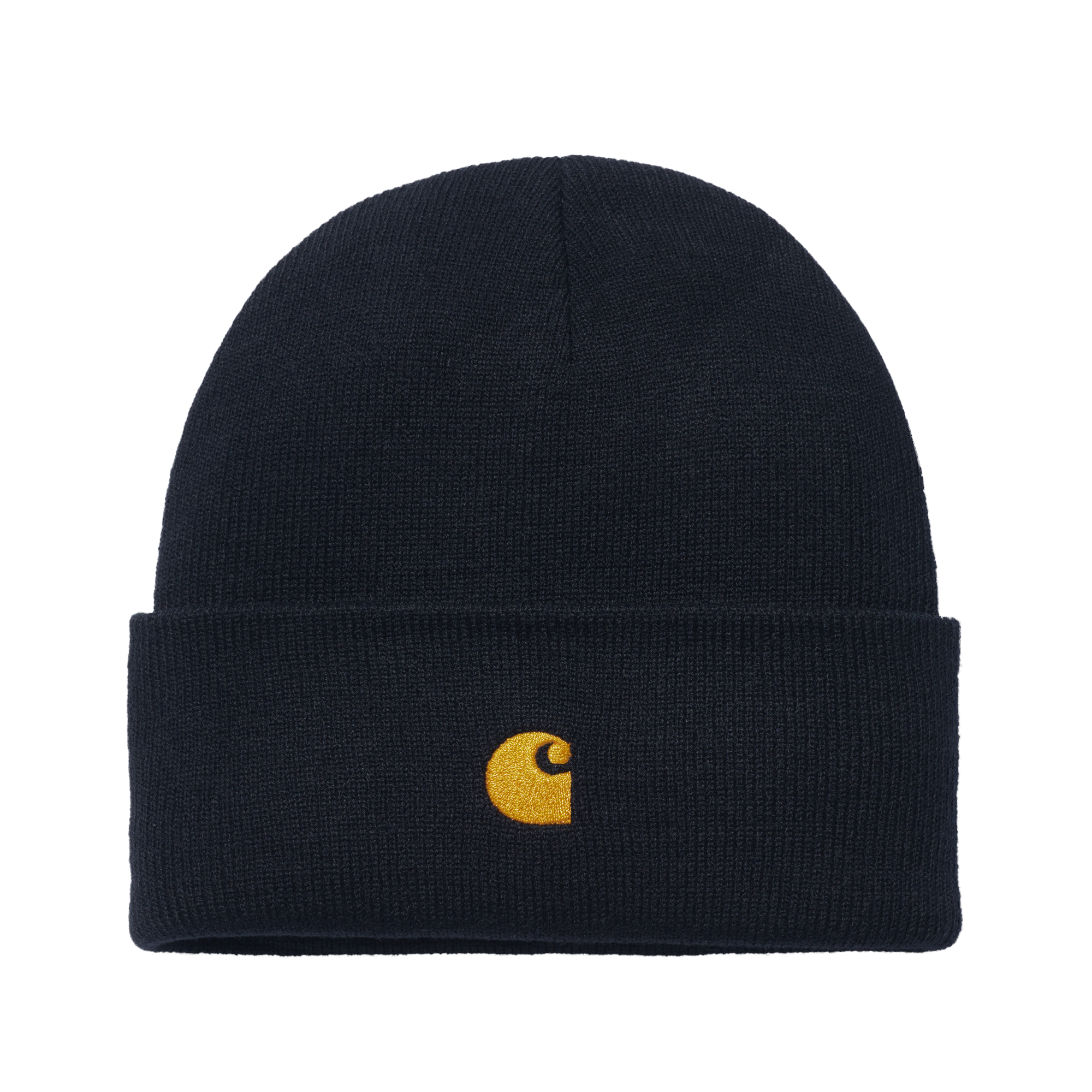 Carhartt WIP Chase Beanie Dark Navy/Gold