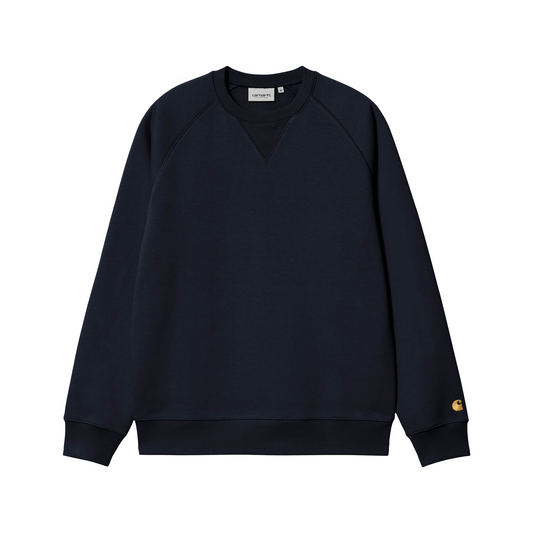 Carhartt WIP Chase Sweat Dark Navy/Gold