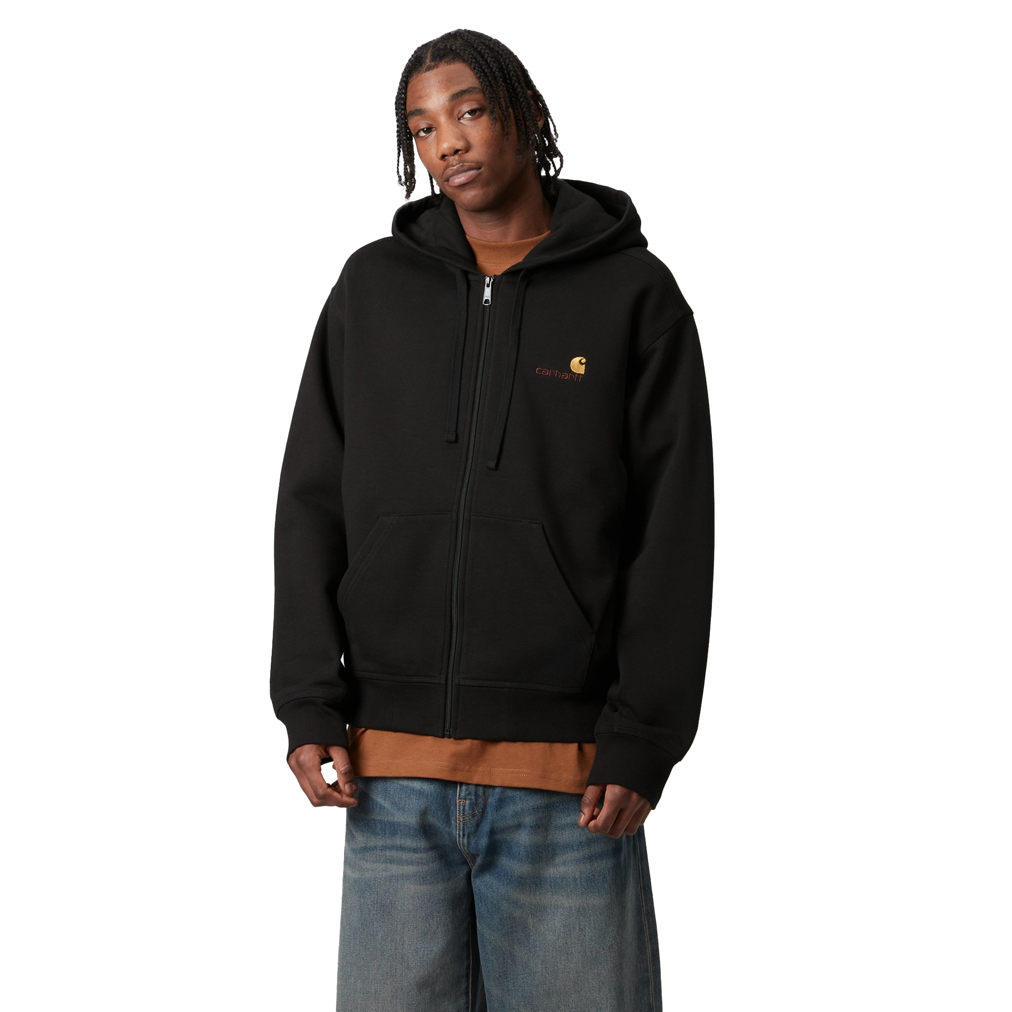 Carhartt WIP Hooded American Script Jacket Black