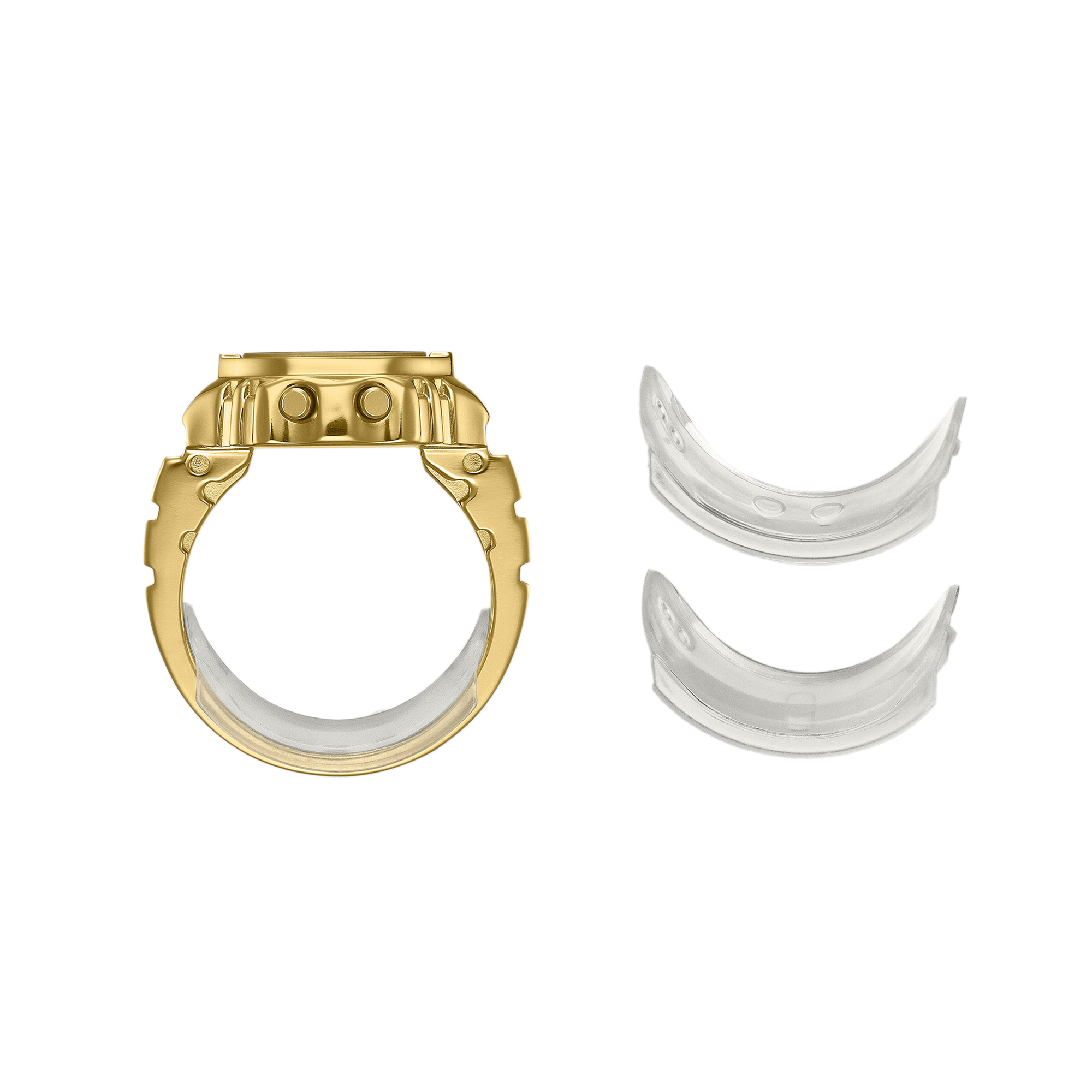 Casio 50th Anniversary Digital Ring Watch Gold CRW-001G