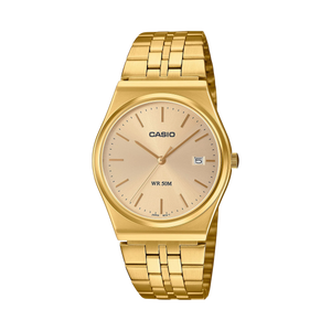 Casio Analogue Goldtone Face S/Steel Band MTPB145G-9A