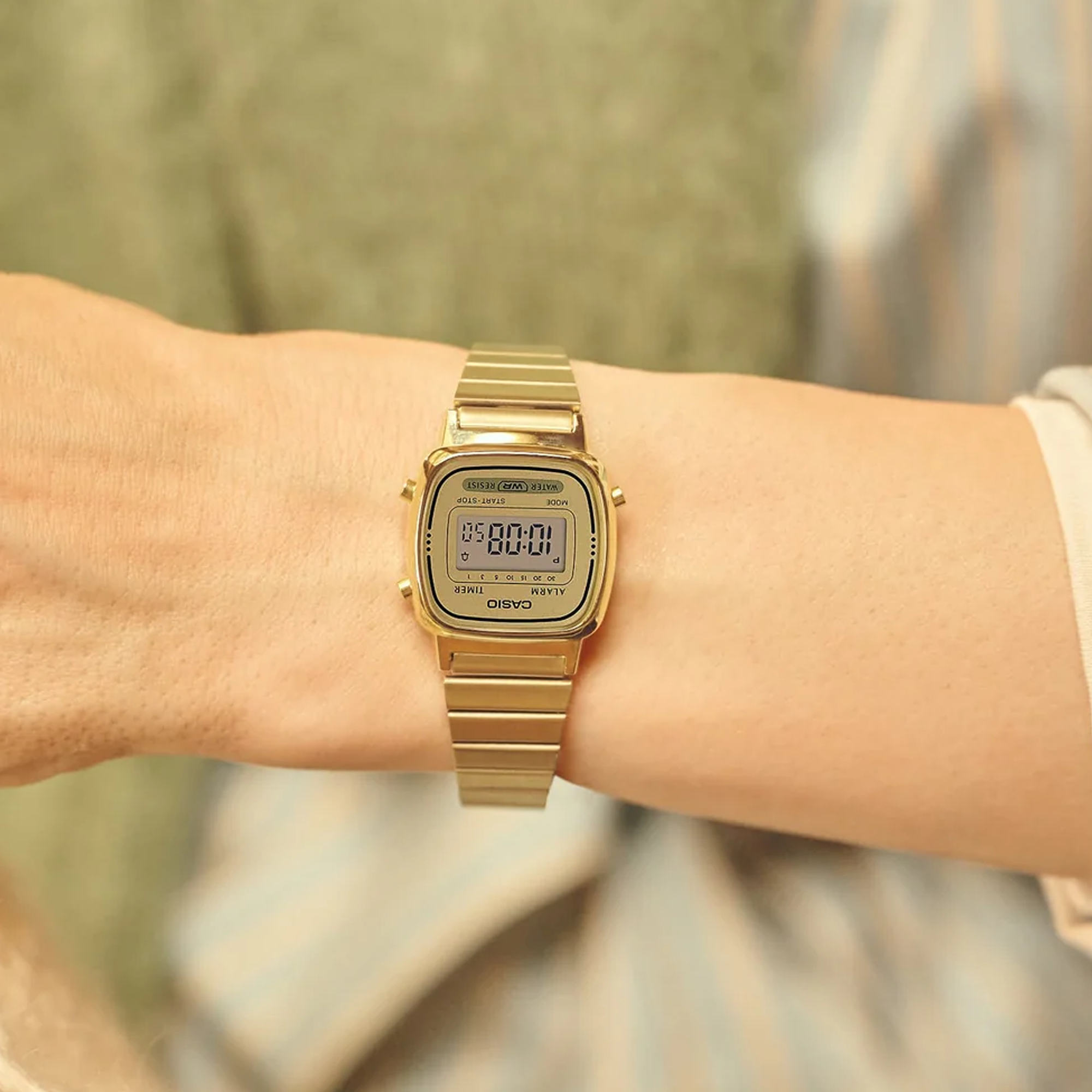 Casio Digital Gold Face LA670WGA-9
