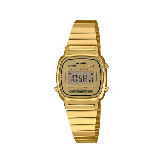 Casio Digital Gold Face LA670WGA-9