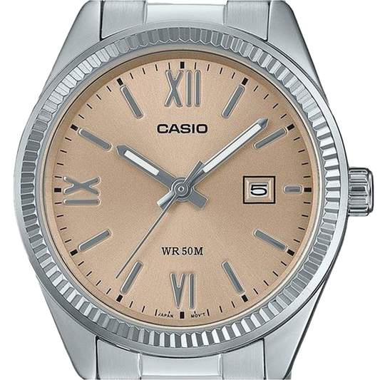 Casio Ladies Analogue Gold Face S/Steel Band LTP1302DD-4A2