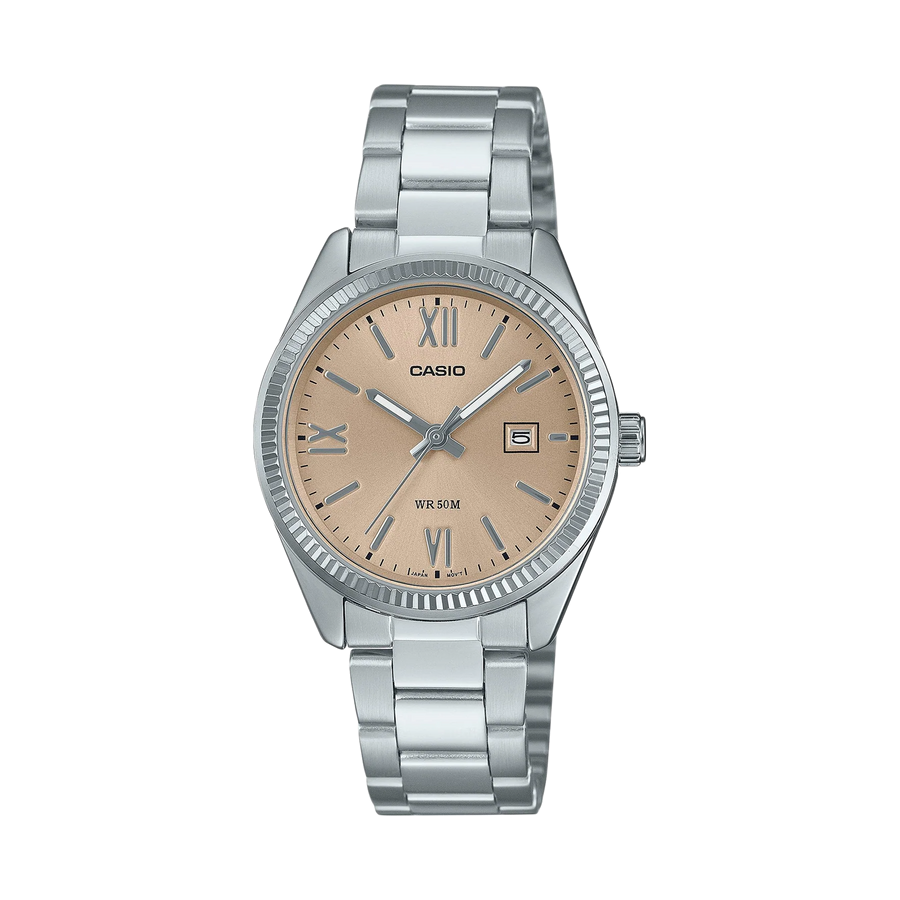 Casio Ladies Analogue Gold Face S/Steel Band LTP1302DD-4A2