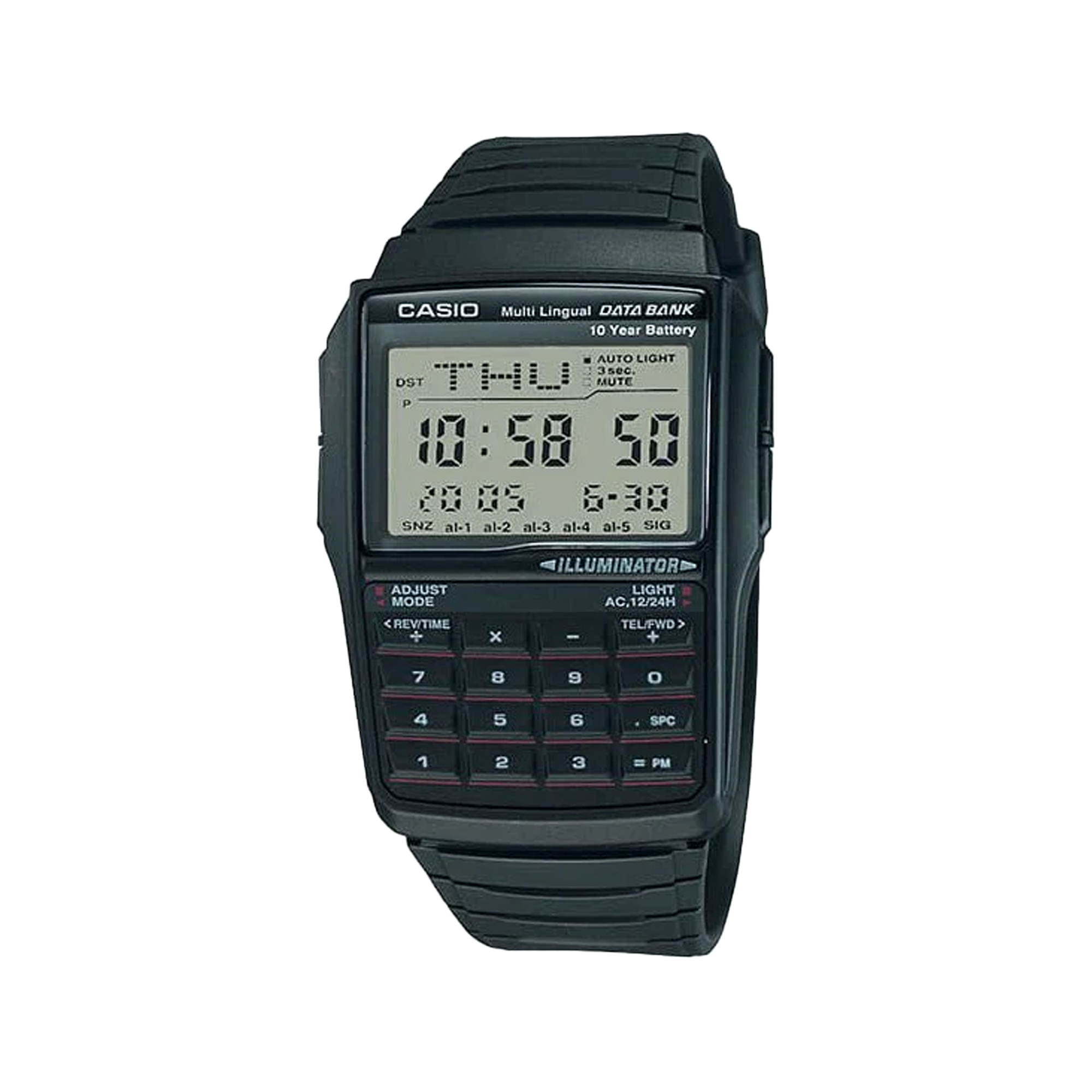 Casio Vintage Digital Databank Calculator Black DBC32-1