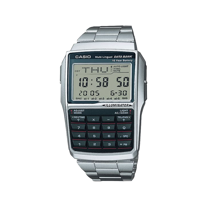 Casio Vintage Digital Databank Calculator Silver DBC32D-1