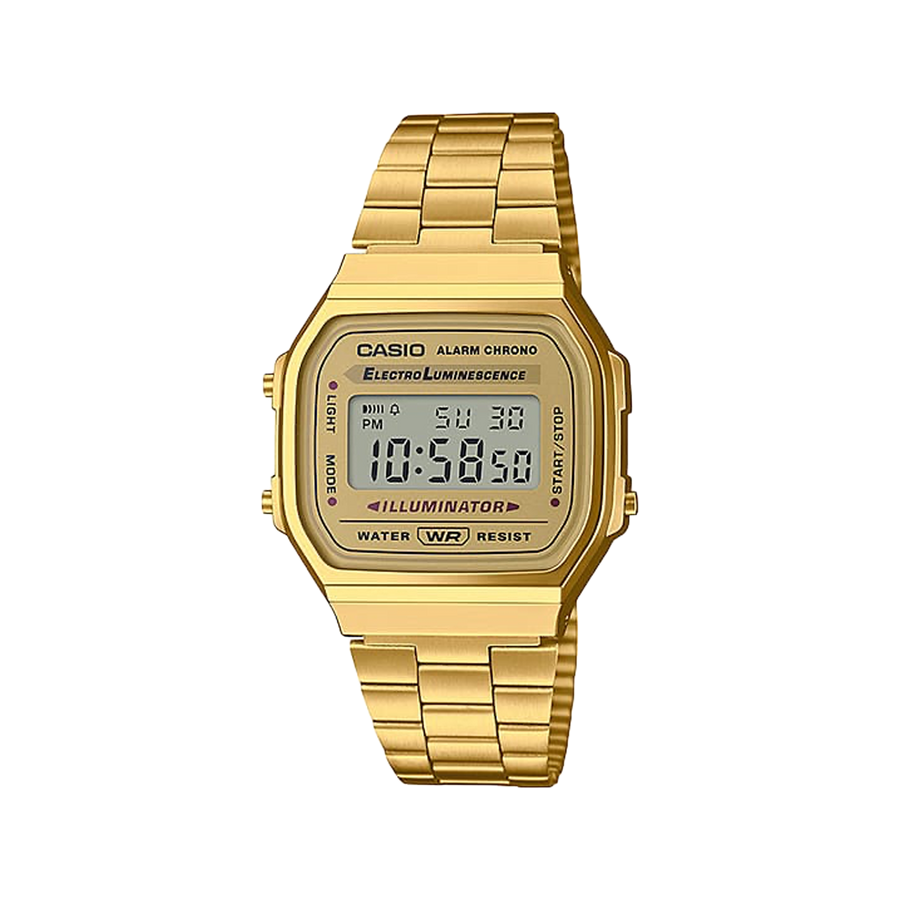 Casio Vintage Digital Illuminator Gold A168WG-9W