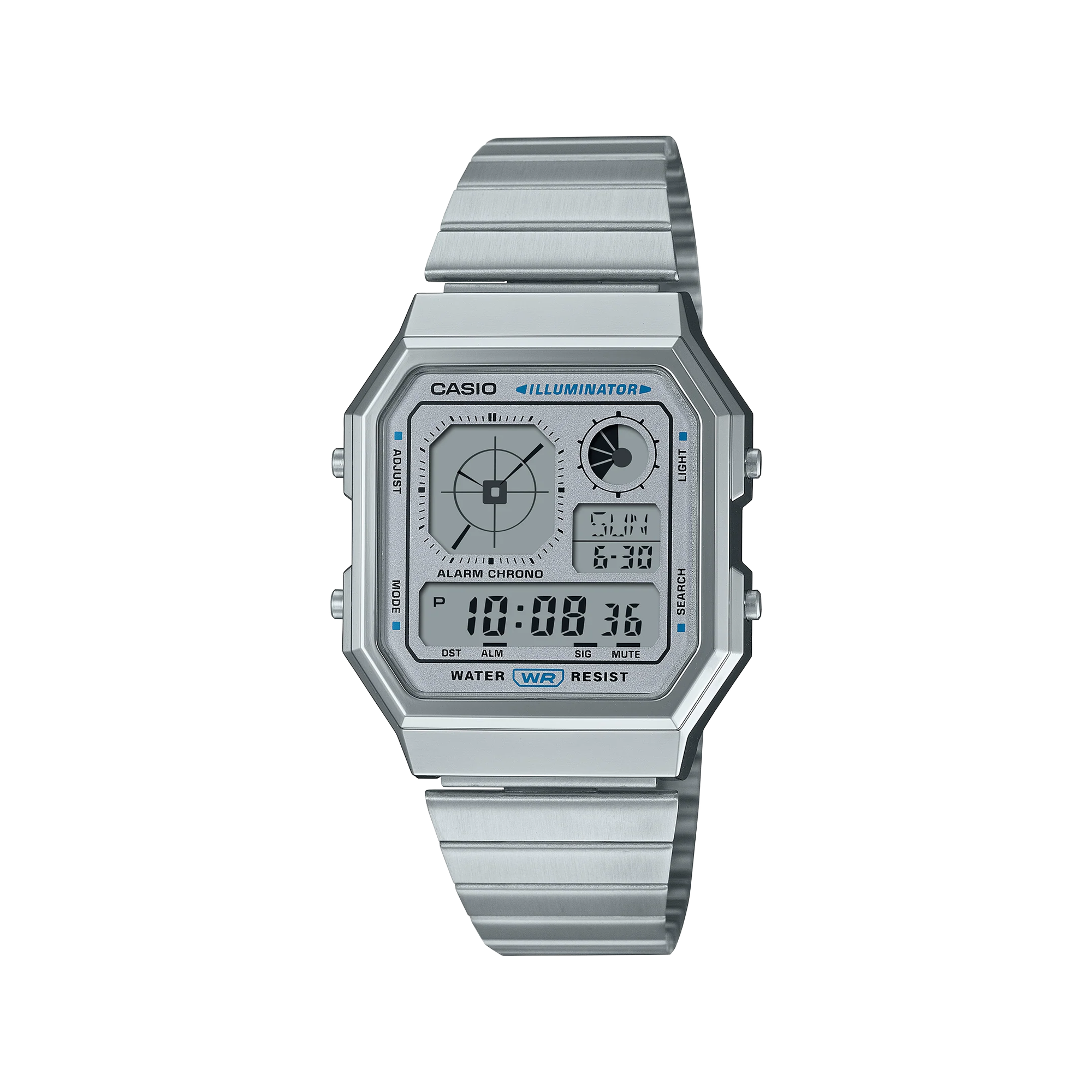 Casio Vintage Digital Series Silver A130WE-7A