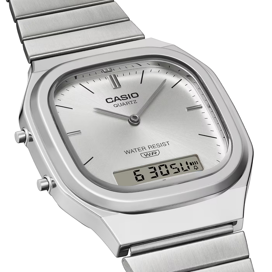 Casio Vintage Retro-Modern Silver AQ-240E-7ADF