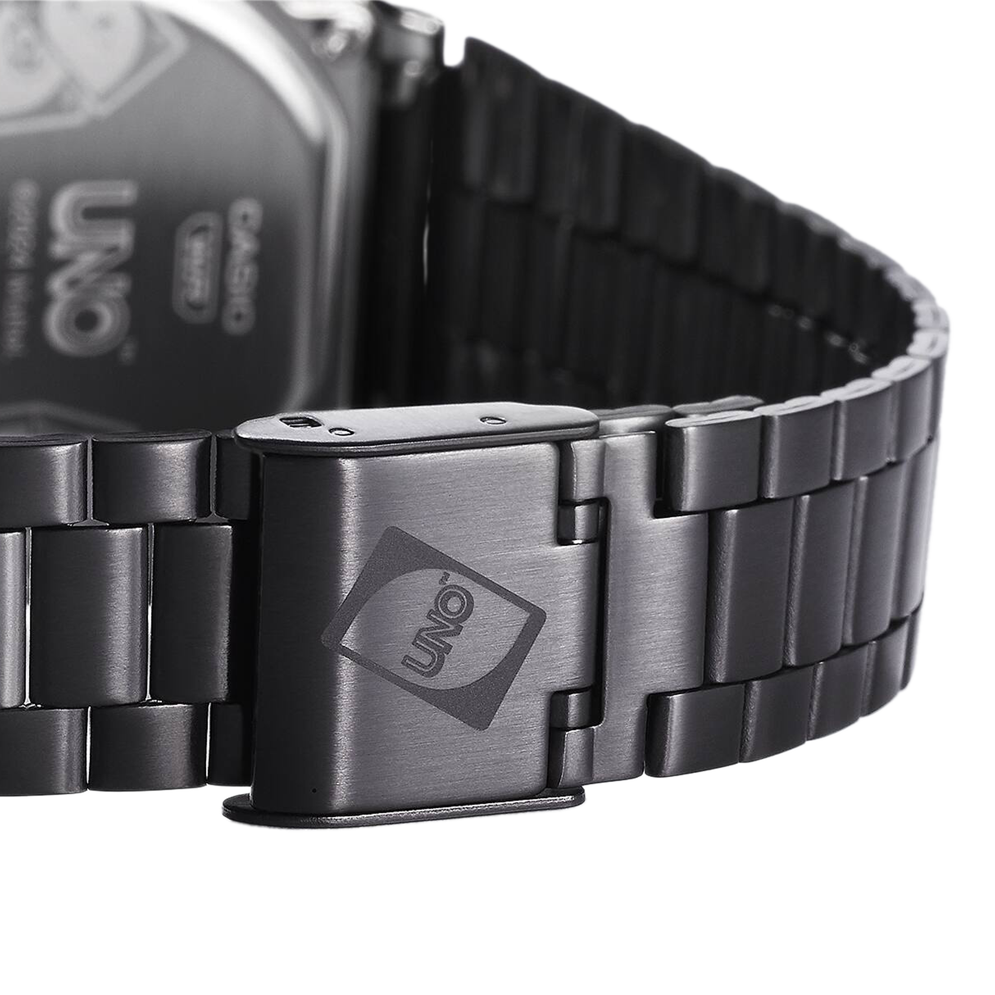 Casio Vintage x UNO Black Face IP S/Steel A168WEUC-1A