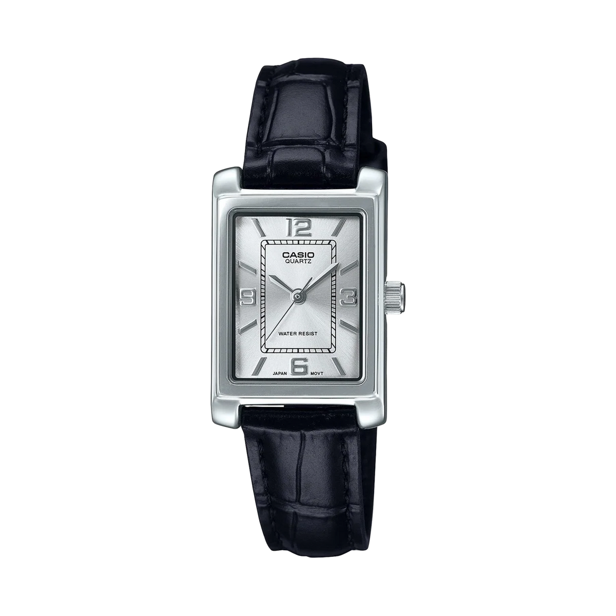 Casio Analogue Black Leather Band LTP1234LL-7A