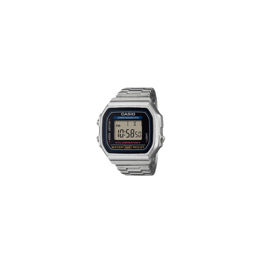 Casio Digital Ring Watch Silver Plated CRW002D-1A