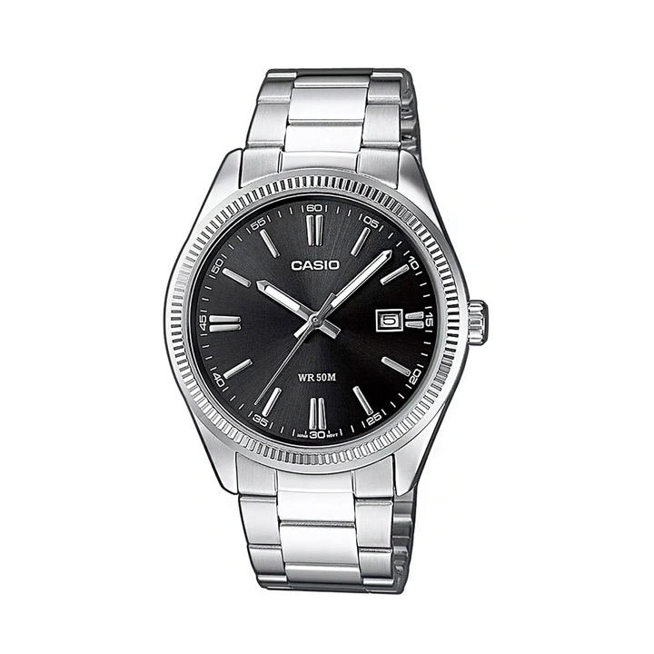 Casio | Analog WR | Black Face/Stainless Steel Band | MTP1302PD-1A1