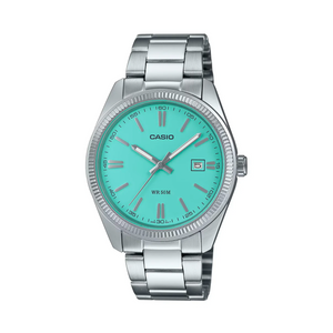 Casio | Analog WR | Pastel Blue Face/Stainless Steel Band | MTP1302PD-2A2