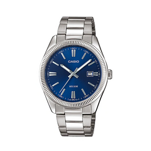 Casio | Analog WR | Blue Face/Stainless Steel Band | MTP1302PD-2A