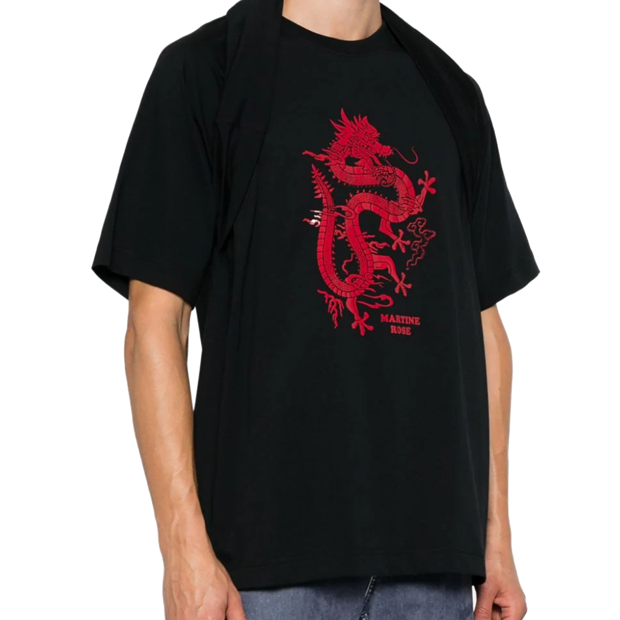 Martine Rose Celebration T-Shirt Dragon Black