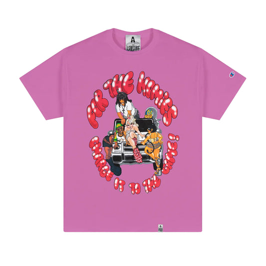 For The Homies Charge It T-Shirt Pink