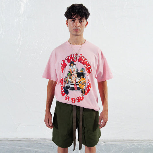 For The Homies Charge It T-Shirt Pink