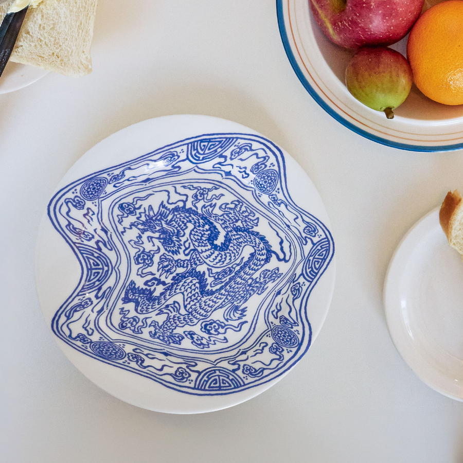 Say Touche Chinese Dragon Plate