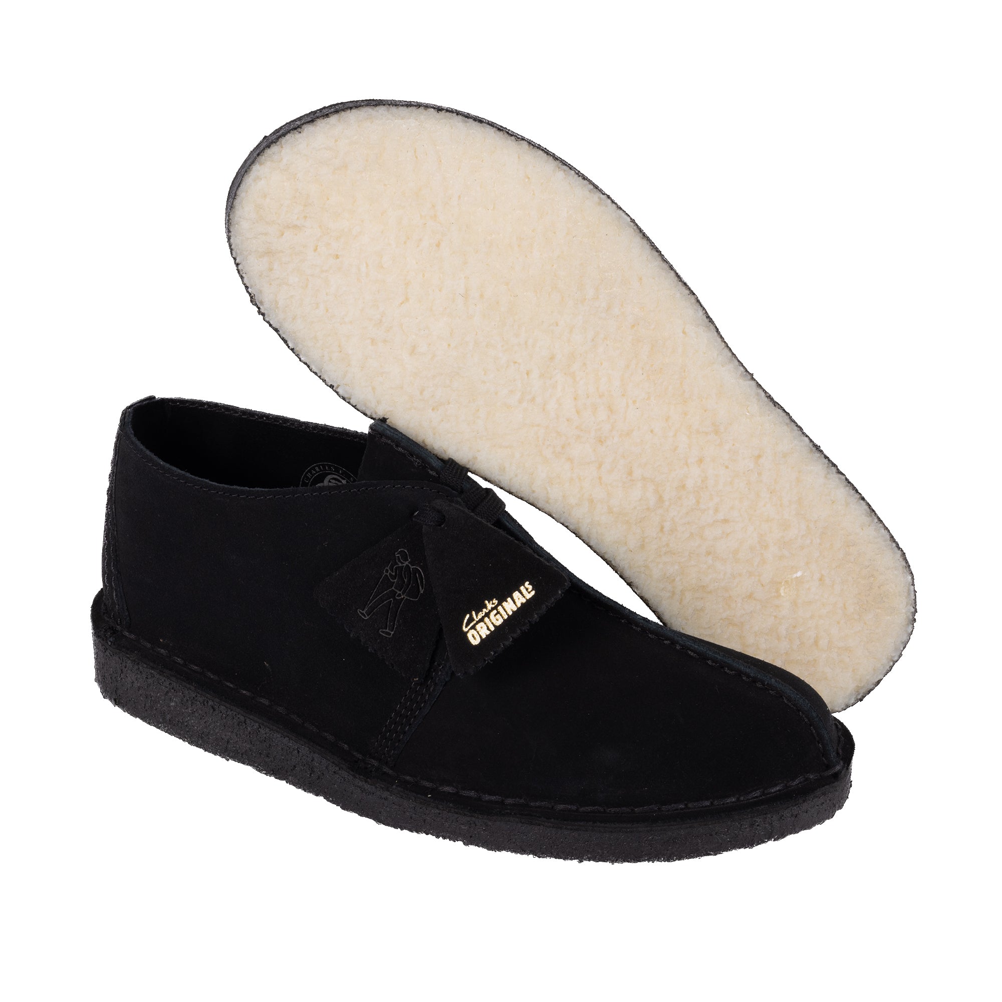 Clarks Originals Desert Trek Black Suede