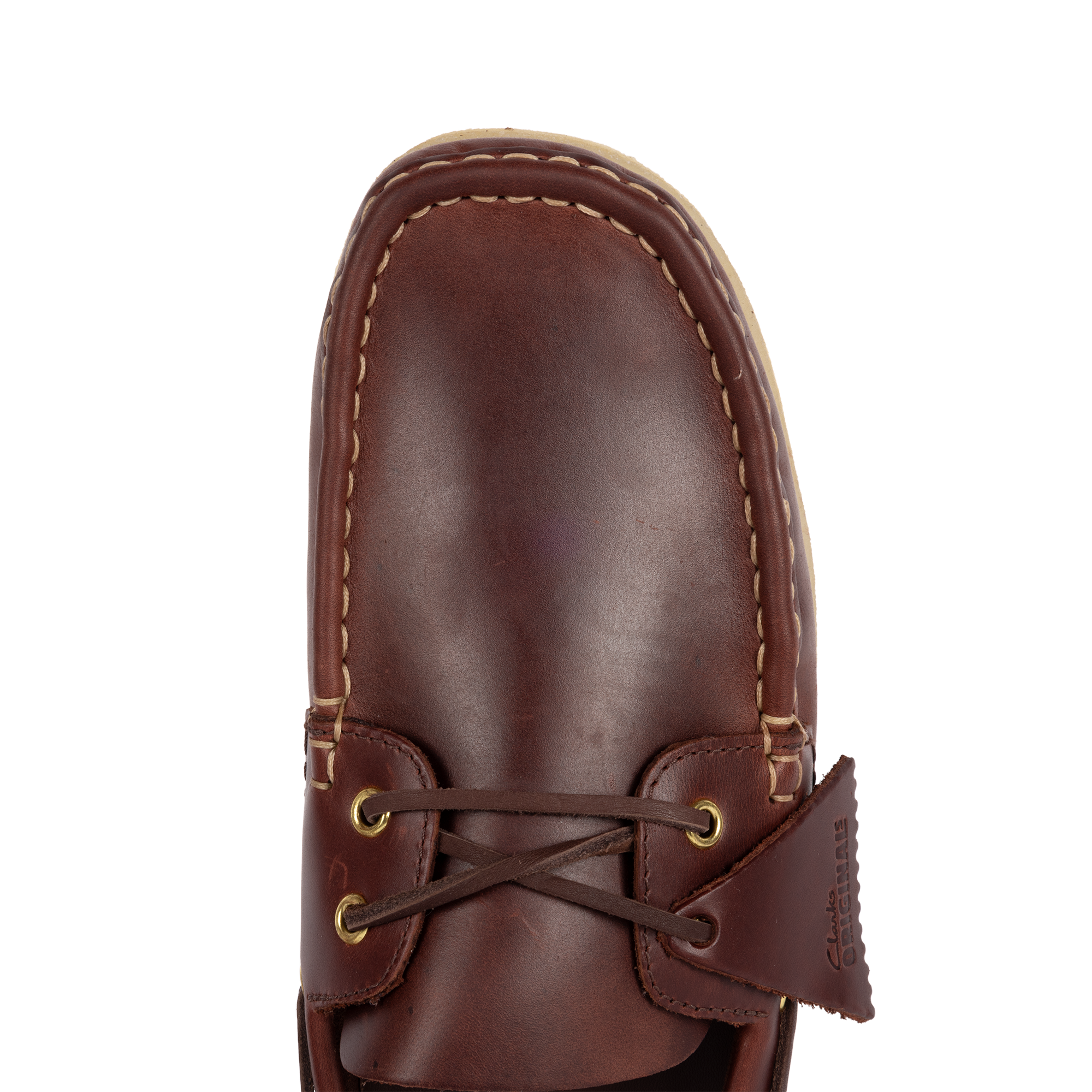 Clarks Originals Godney Boat British Tan Leather 26186503