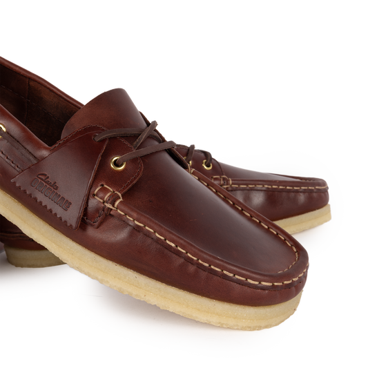 Clarks Originals Godney Boat British Tan Leather 26186503