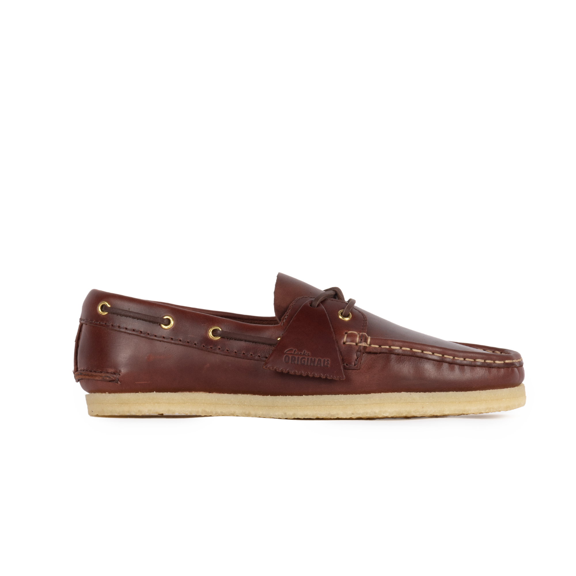 Clarks Originals Godney Boat British Tan Leather 26186503