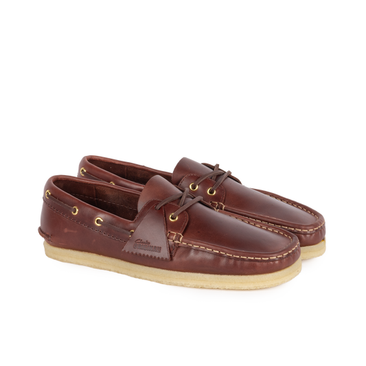 Clarks Originals Godney Boat British Tan Leather 26186503