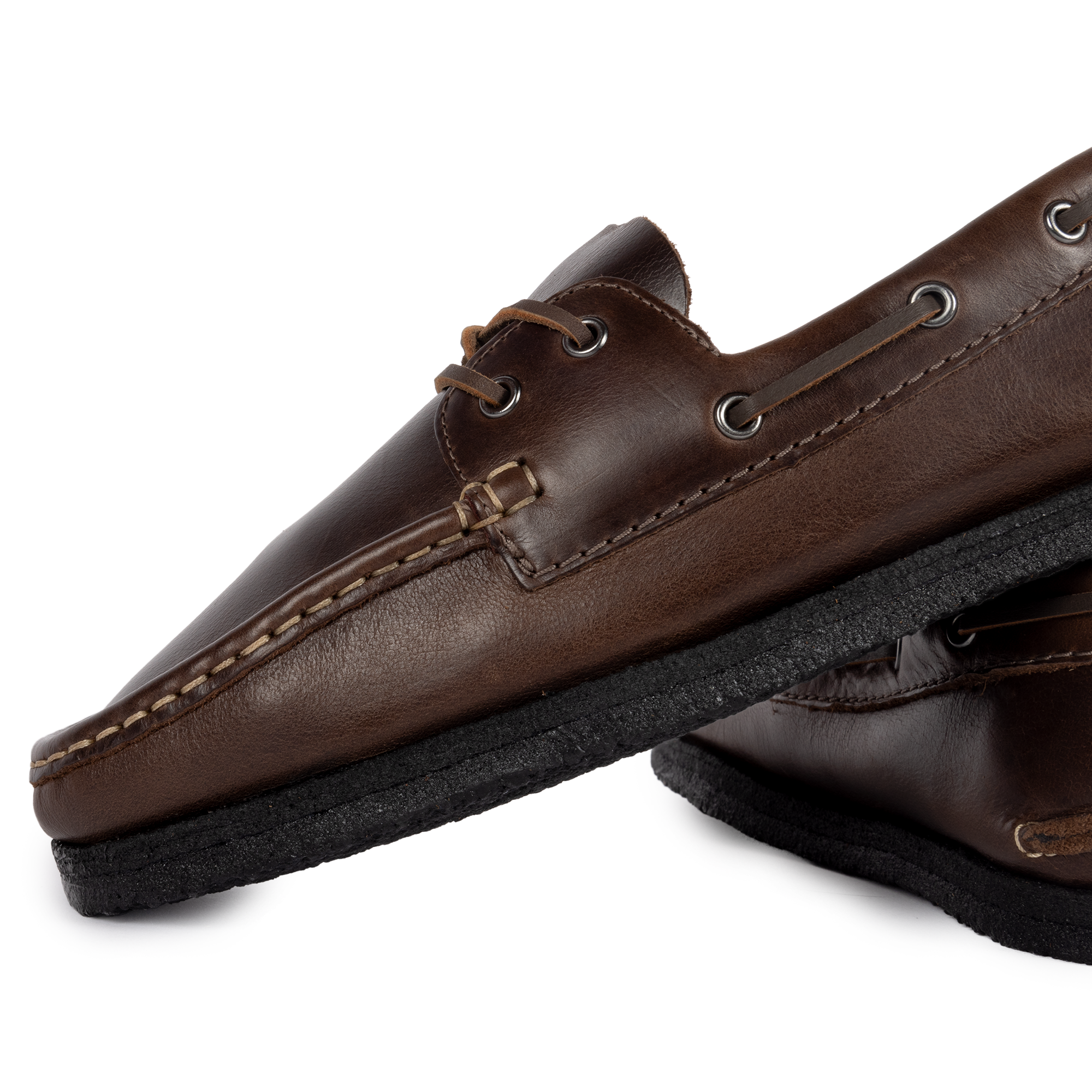Clarks Originals Godney Boat Brown Leather 26185683