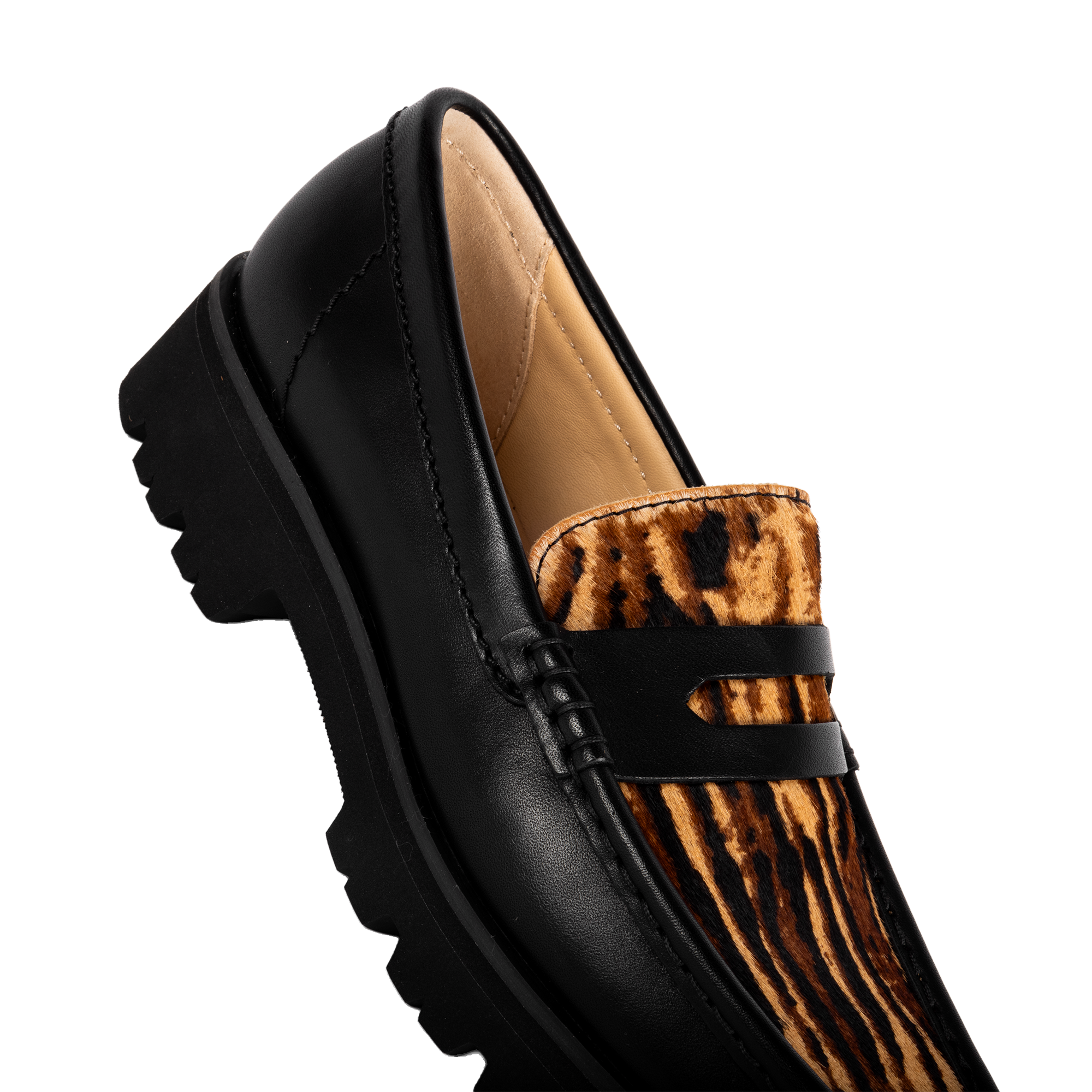 Clarks Originals Women's Yukoner Penny Black Animal Print 26186570