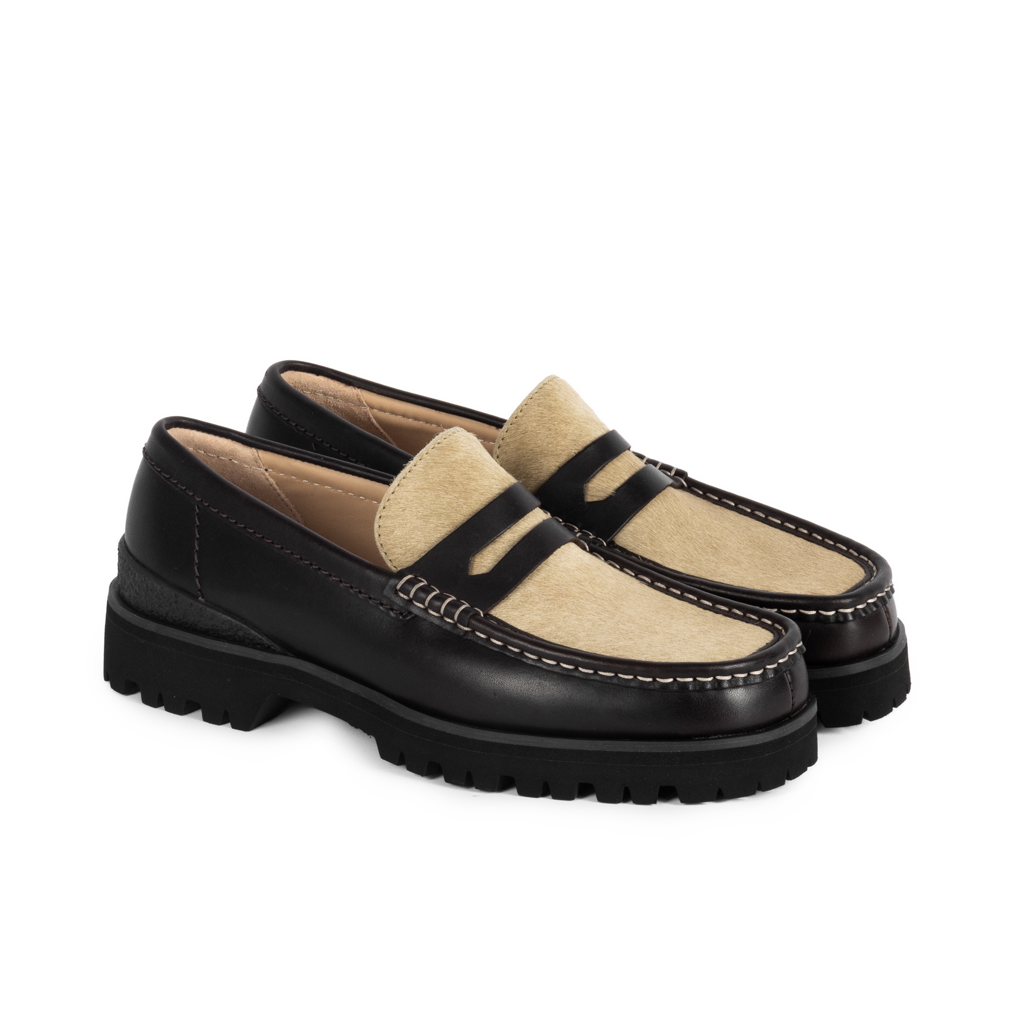 Clarks Originals Yukoner Penny Brown Combi Leather 26185708