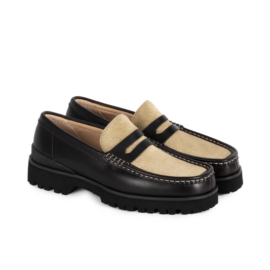 Clarks Originals Yukoner Penny Brown Combi Leather 26185708