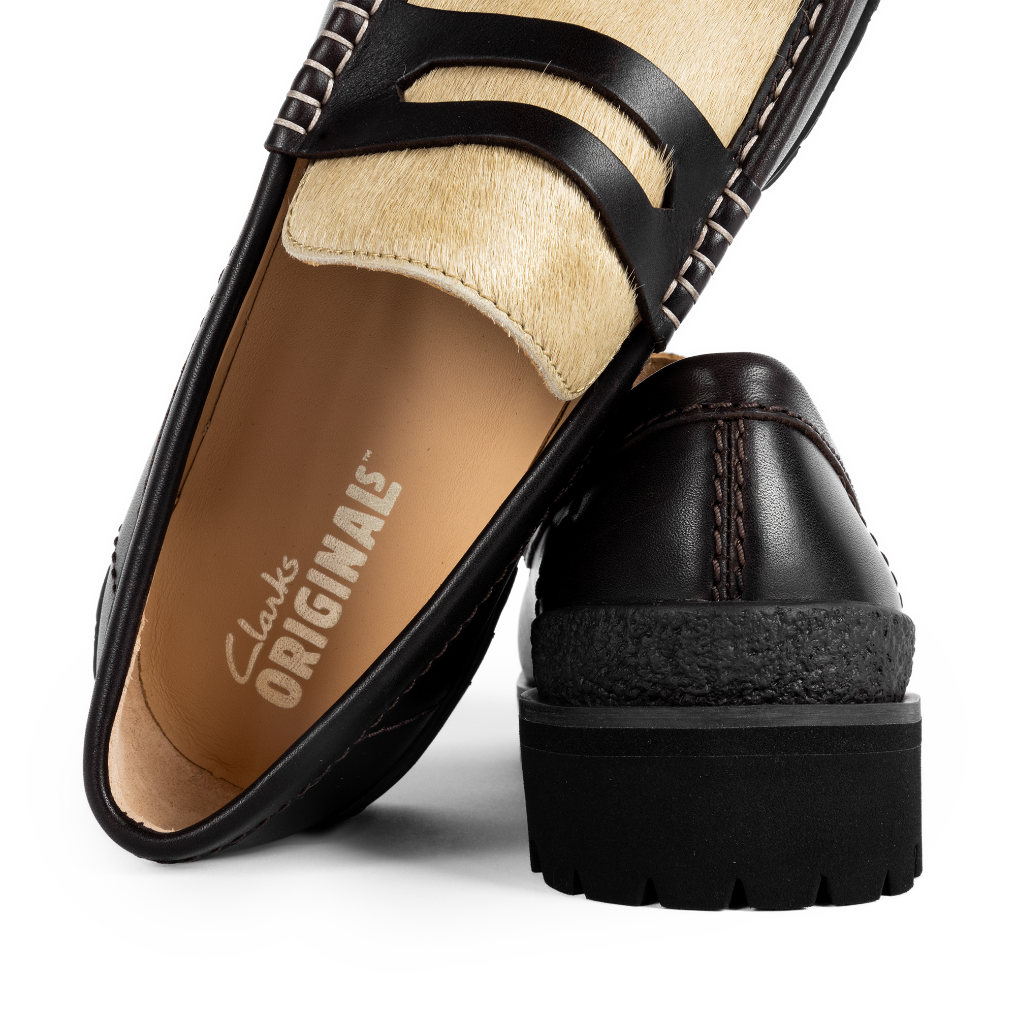 Clarks Originals Yukoner Penny Brown Combi Leather 26185708