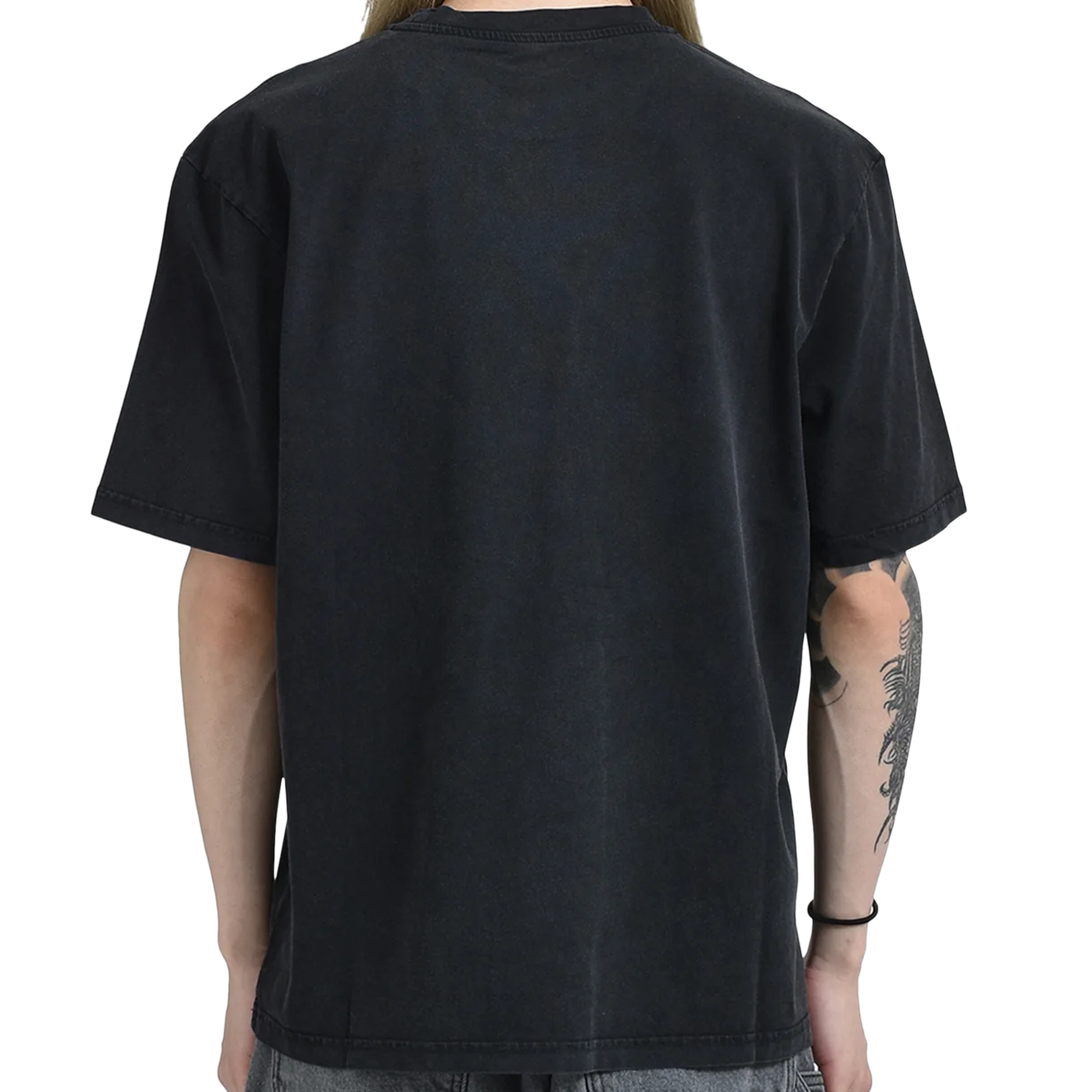 Martine Rose Classic T-Shirt Black Washed Black Rose Outline