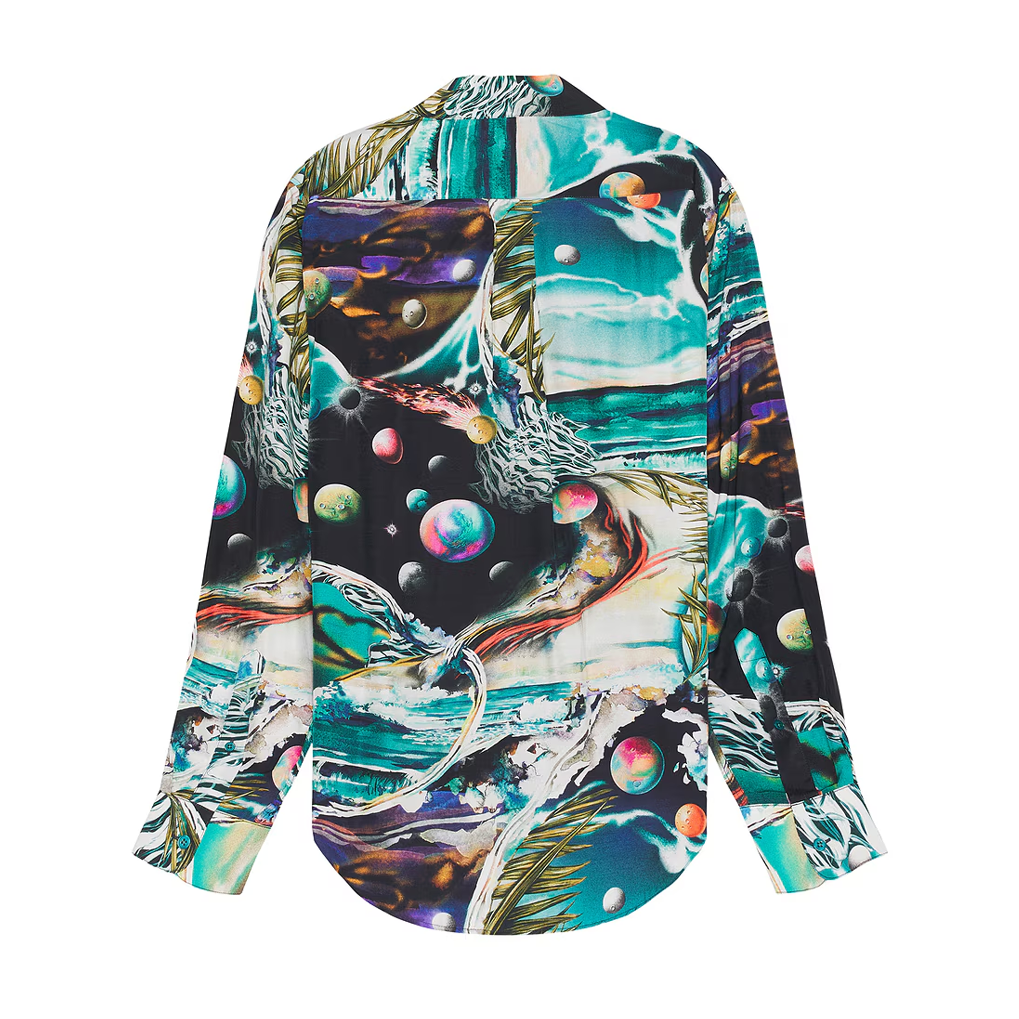 Martine Rose Classic Shirt Space Green Turquoise