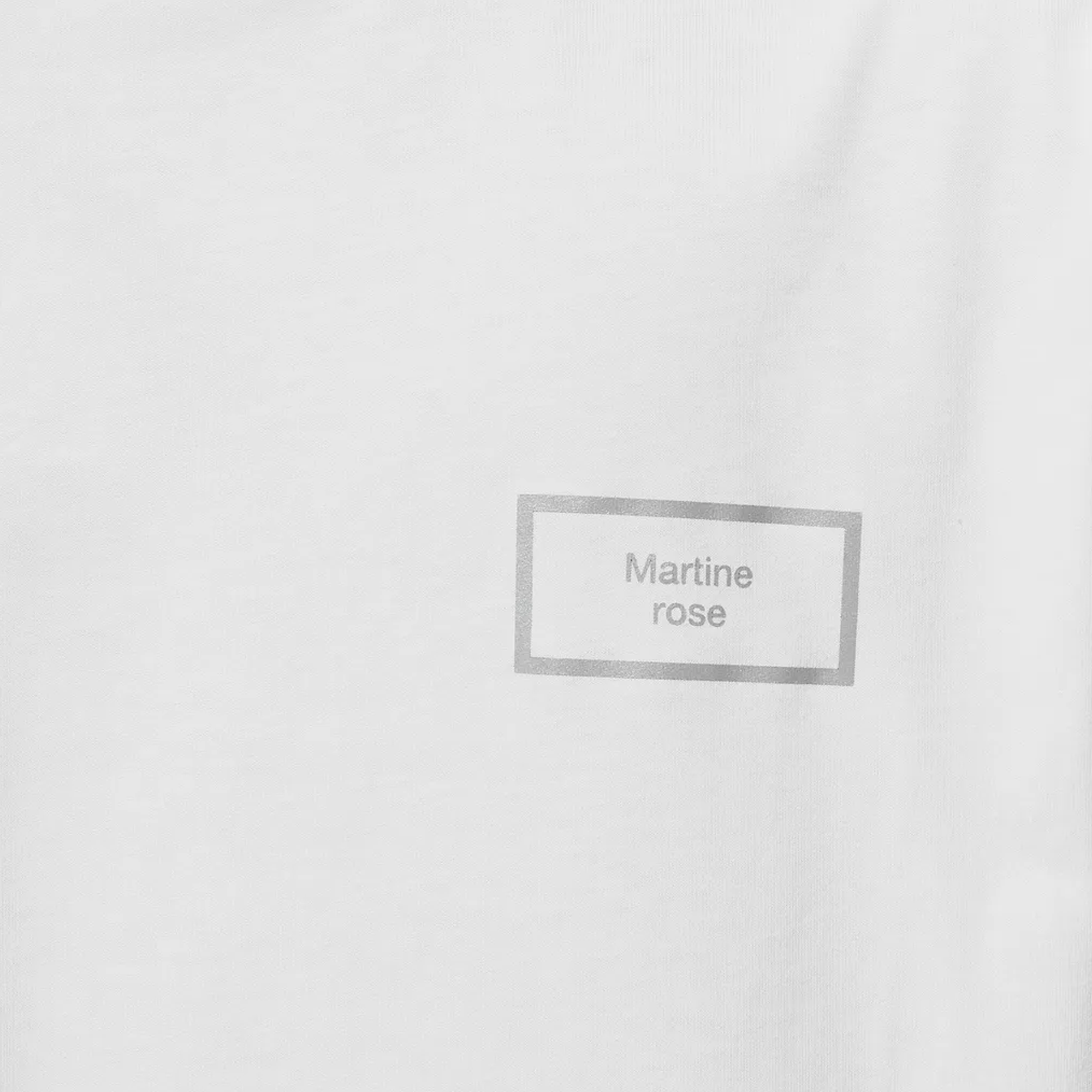 Martine Rose Classic T-Shirt Box Logo White